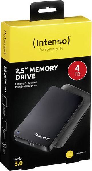 Hard disk i jashtëm Intenso Memory Drive, 4TB, USB 3.0, 2.5", i zi