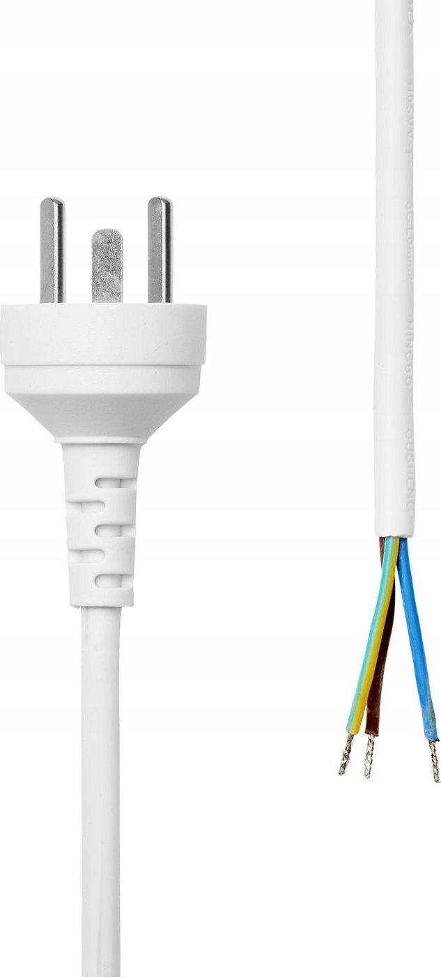 Kabllo rryme ProXtend Power Cord Denmark EDB, 1m, skaj i hapur, e bardhë