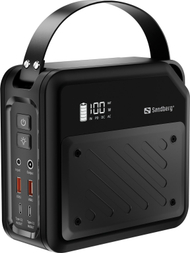 Портабилна енергетска станица Sandberg DC Power Station 72000, 72000 mAh, повеќекратни DC излези, црна