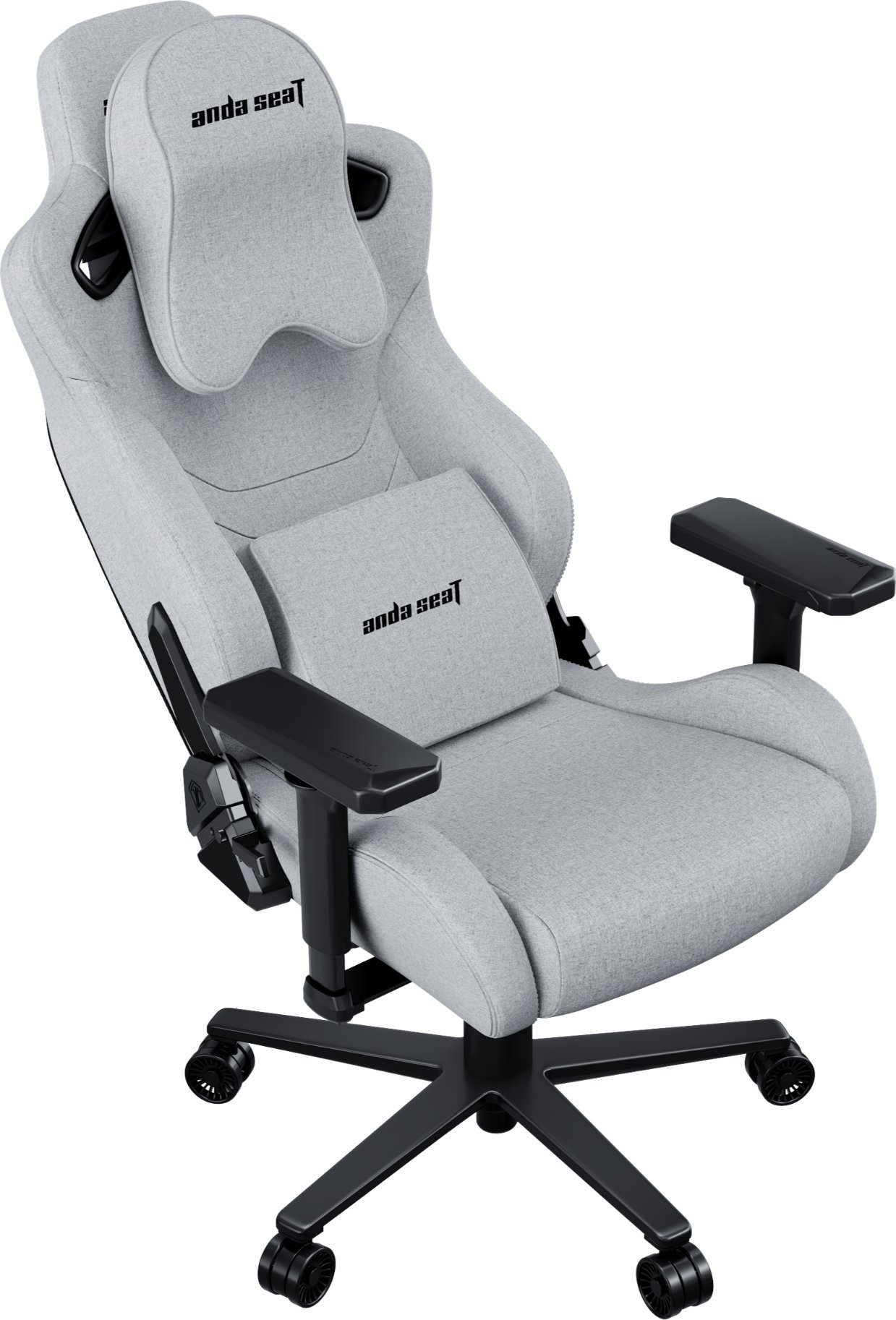 Гејминг столица Anda Seat Kaiser 2 Pro Premium, големина XL, материјал штоф, сива