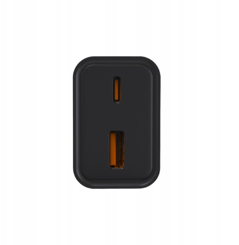 Полнач за ѕид MaxCom USB A+C 30W, 1x USB A, 1x USB C, бел