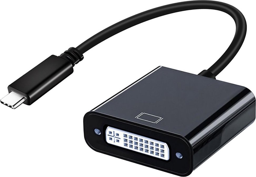 Adapter USB ART HUB, USB C në DVI 24+5, Full HD, i bardhë