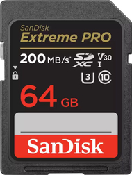 Kartë memorie SanDisk Extreme PRO SDXC, 64GB, Class 10 UHS I U3 V30