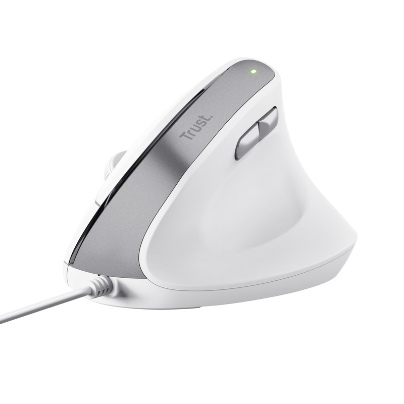 Maus Trust Bayo II, optik, 2400 DPI, USB, i bardhë