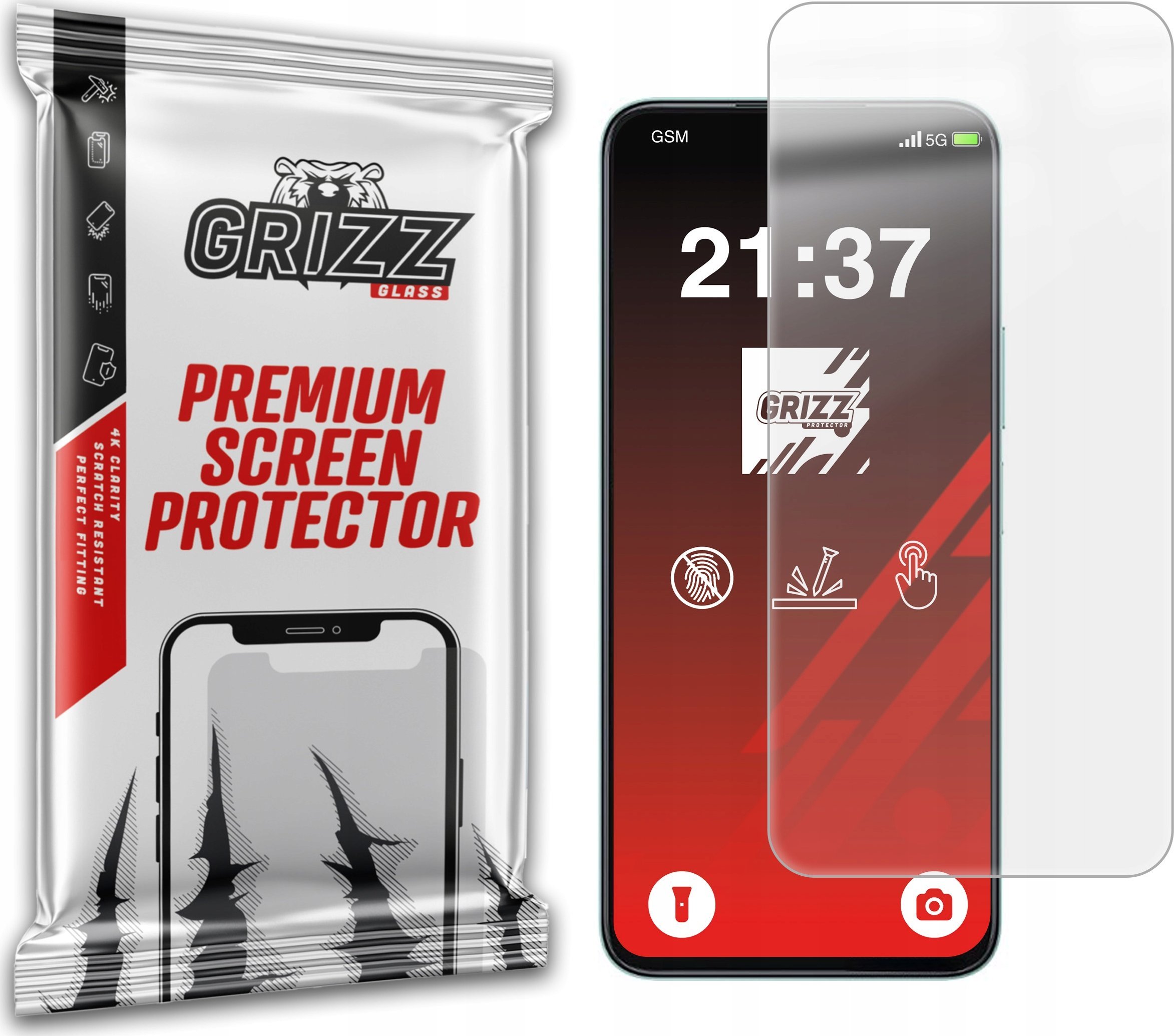 Folie mbrojtëse ekrani Grizz PaperScreen për Honor Play 9C, anti-fingerprint, mat, transparent