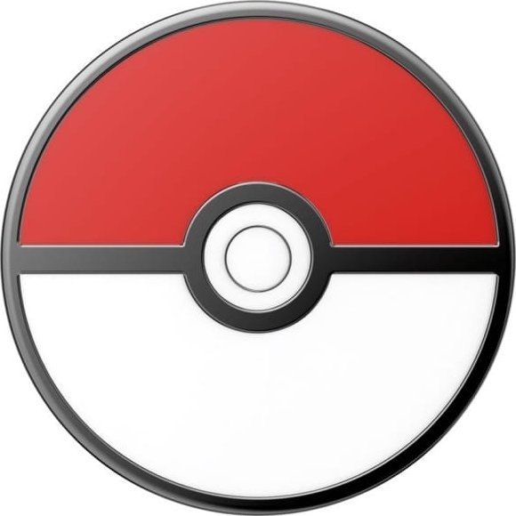 Kapëse telefoni PopSockets Pop Grip Pokémon Pokéball Enamel, dizajn Pokéball, e bardhë e kuqe