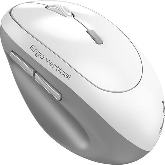 Maus вертикален Genius Ergo 8350S, без кабел, 2400 DPI, бело сив