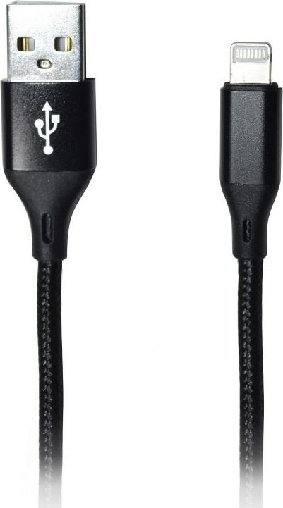 Kabllo Msonic USB-A në Lightning, 1m, e zezë