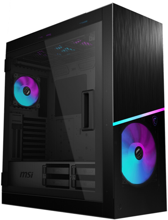 Персонален компјутер MSI MPG SEKIRA 500X, 1xARGB 120мм, стакло, црно