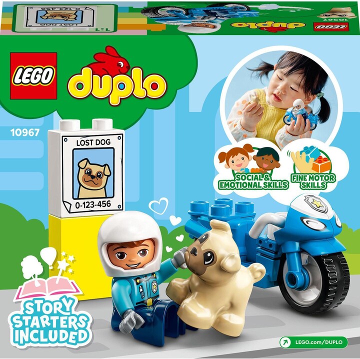 Set LEGO® DUPLO® 10967 Police Motorbike, 5 pjesë