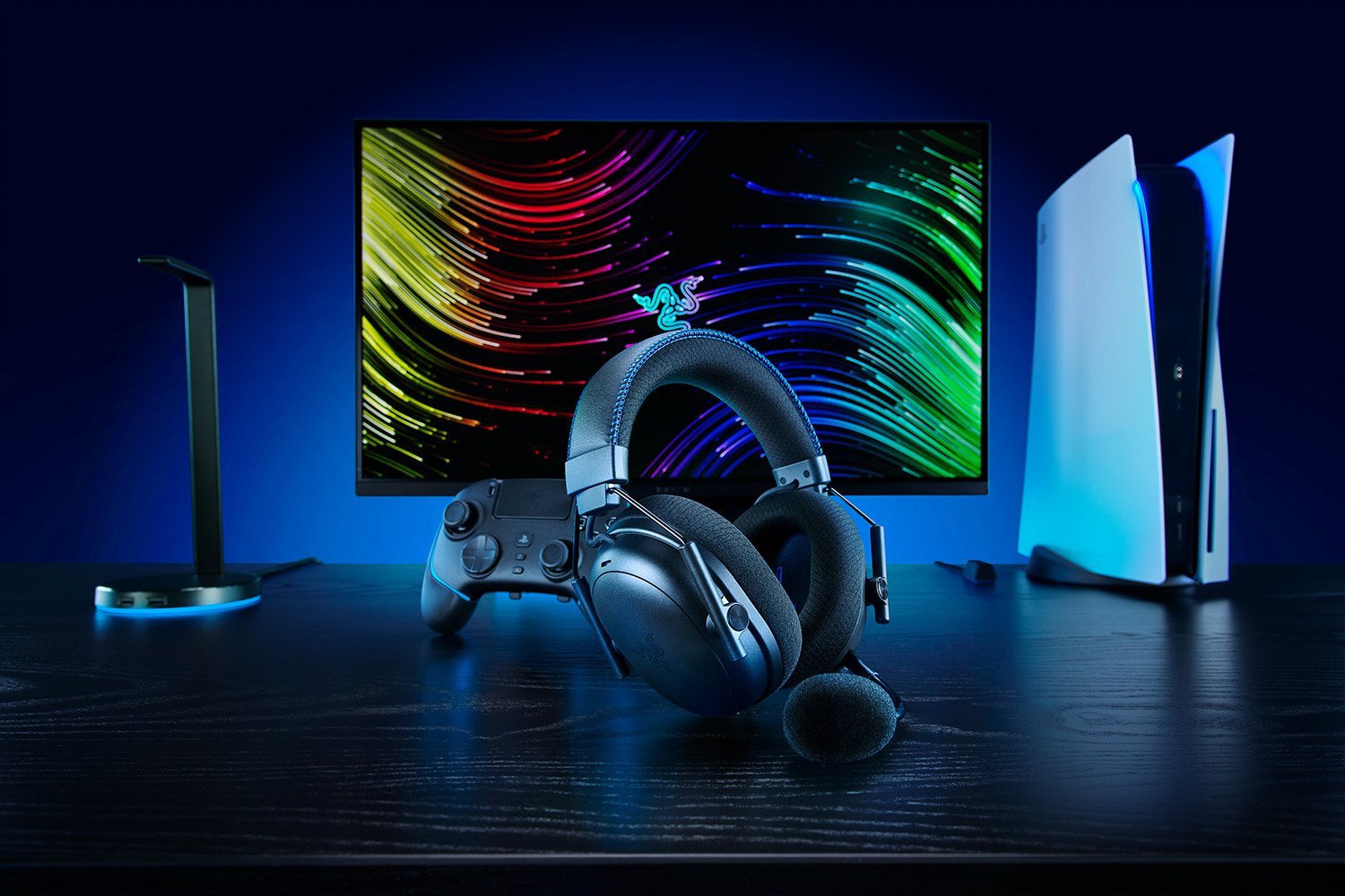 Kufje gaming Razer BlackShark V3 Pro, me kabllo dhe wireless, USB Type A dhe Bluetooth, të zeza