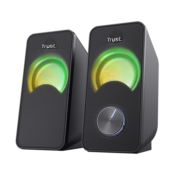 Set altoparlantësh Trust 2.0, Set Arys, RGB Compact, i zi