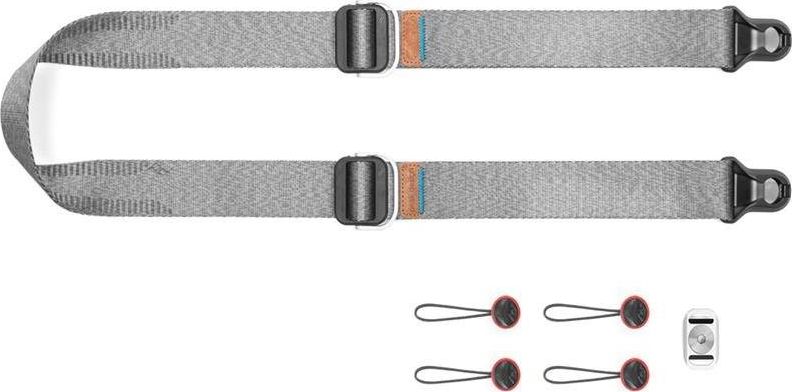 Rrip kamere Peak Design Slide Lite, për mirrorless dhe DSLR, ngjyrë gri Ash