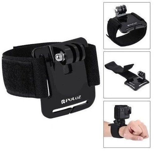 Set aksesorësh për kamera aksion PULUZ Combo Kit 53 në 1, universal, portokalli