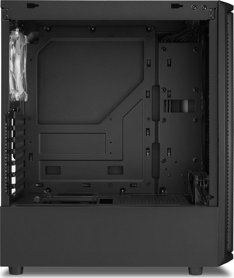 Kasë për kompjuter Sharkoon SK3, RGB, i zi