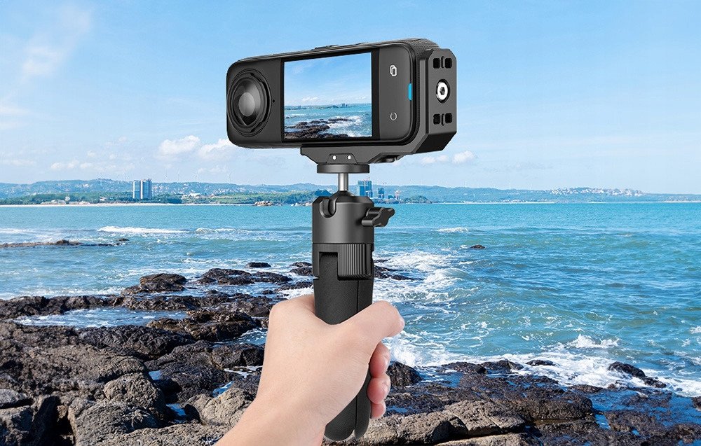 Adapter montimi horizontal PULUZ, për Insta360 X4 X5, i zi