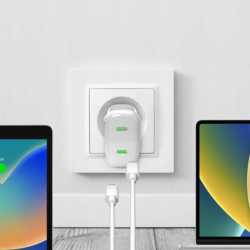 Karikues muri Puro MiniPro, Dual USB C, 35W, i bardhë