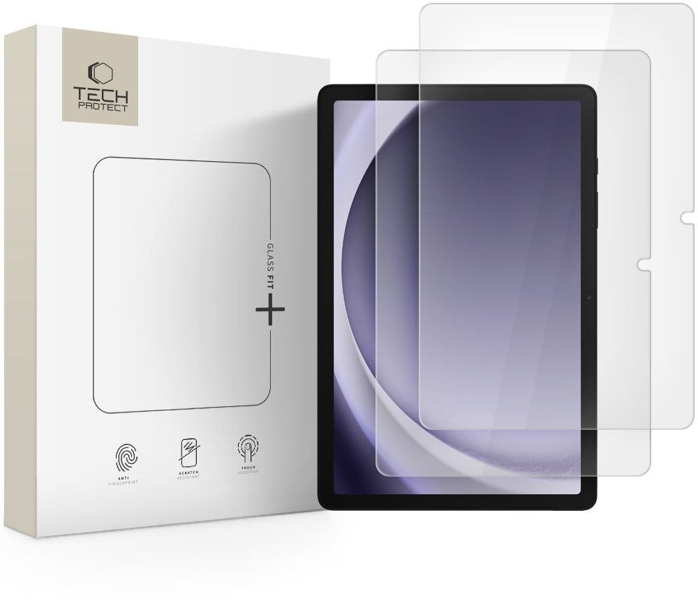 Xham mbrojtës Tech-Protect Glass Fit+, Galaxy Tab A9 Plus A11 Plus 11", 2 copë, transparent