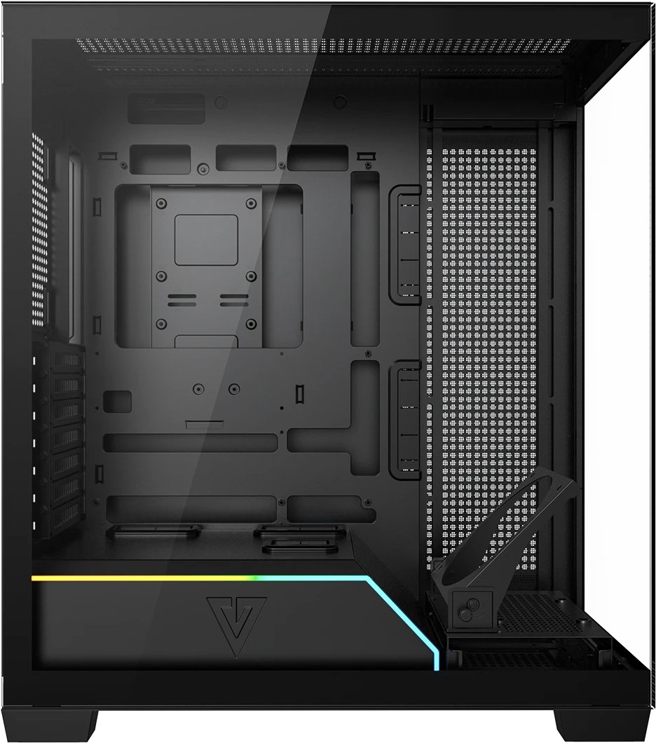 Kутија компјутер MODECOM Volcano Stellar Plus ARGB MIDI, без вентилатори, црна