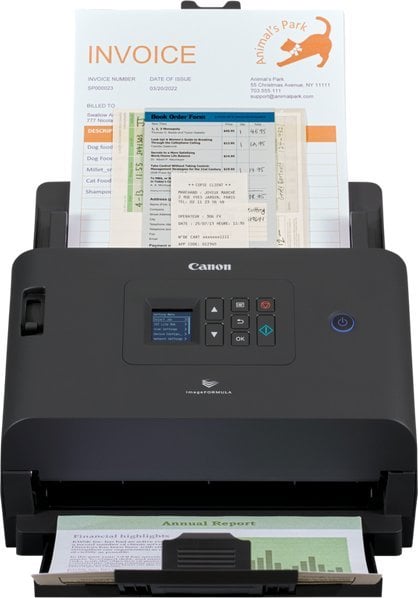 Scanner dokumentesh Canon imageFORMULA DR-S250N, 600 x 600 DPI, USB 3.2, i bardhë