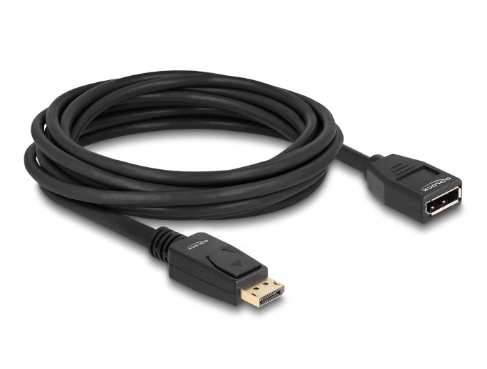 Kabllo zgjatues DisplayPort Delock, 5 m, 4K 60 Hz, i zi