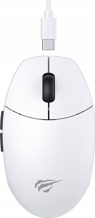 Mouse gaming pa tela Havit MS1039W, 7400 DPI, 2.4 GHz, i bardhë