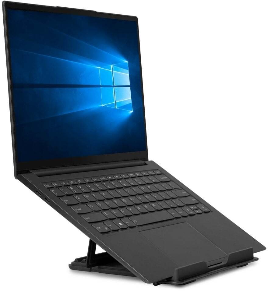 Stendë laptopi Lindy Collapsible Square, e palosshme, deri 90°, gri