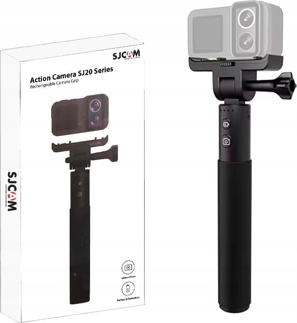 Monopod me bateri SJCAM SJ20, 4800mAh, shkop selfi karikues, i zi