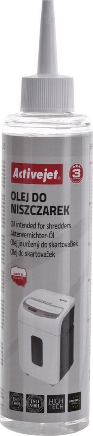 Vaj lubrifikues për grirëse dokumentesh Activejet ASO-250, 250 ml, transparent