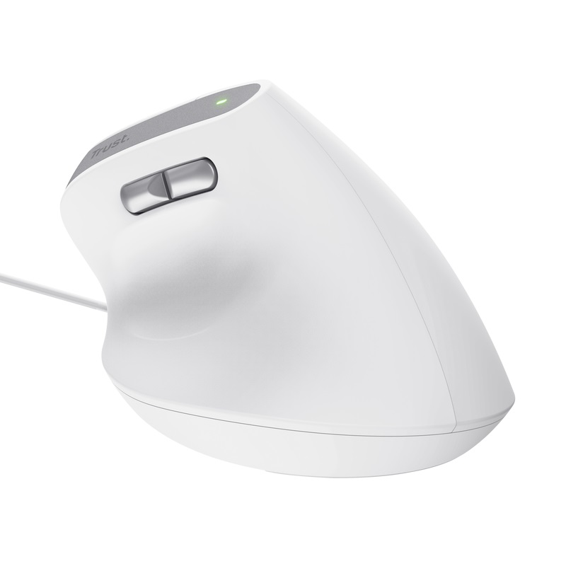 Maus Trust Bayo II, optik, 2400 DPI, USB, i bardhë