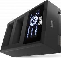 Karikues baterie Newell Dual-Channel FDL-USB-C, për bateri NP-W126, me ekran LCD, i zi