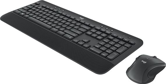 Set tastierë dhe maus Logitech MK545, pa kabllo, Unifying USB, i zi