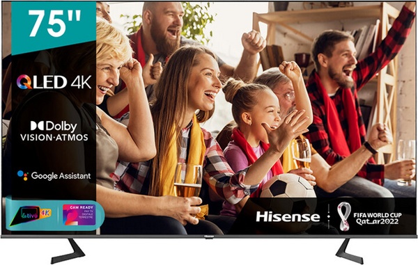 Televizior Hisense 75A72GQ, 75 " (189cm), 4K UHD, gri