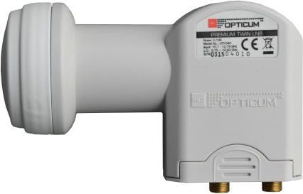 Konvertues satelitor Opticum RED Robust Twin LNB, HDTV, 2 dalje