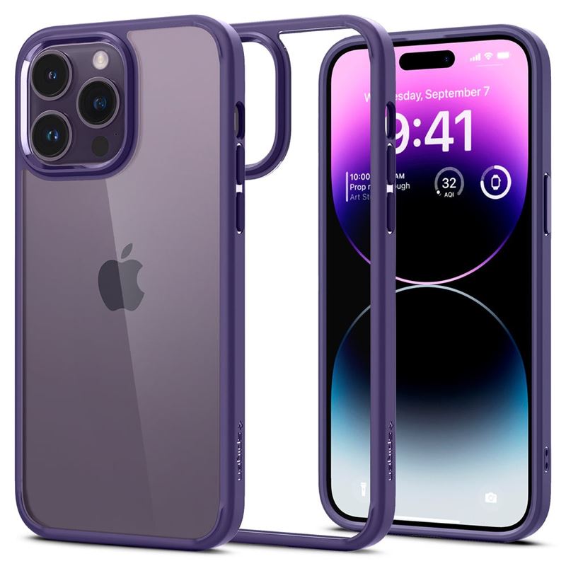 [OUTLET] Mbrojtëse për celular iPhone 14 Pro Spigen Ultra Hybrid, vjollcë