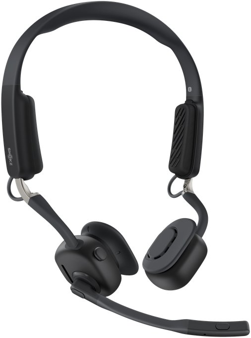 Kufje wireless SHOKZ OpenMeet UC, Bluetooth, USB Type C, të zeza