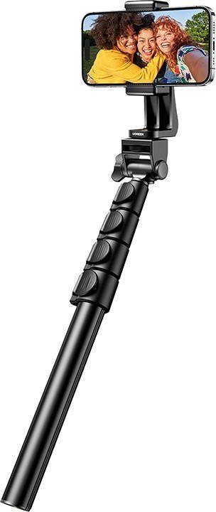 Selfie stick tripod UGREEN LP680, 1.7 m, telekomandë Bluetooth, i zi