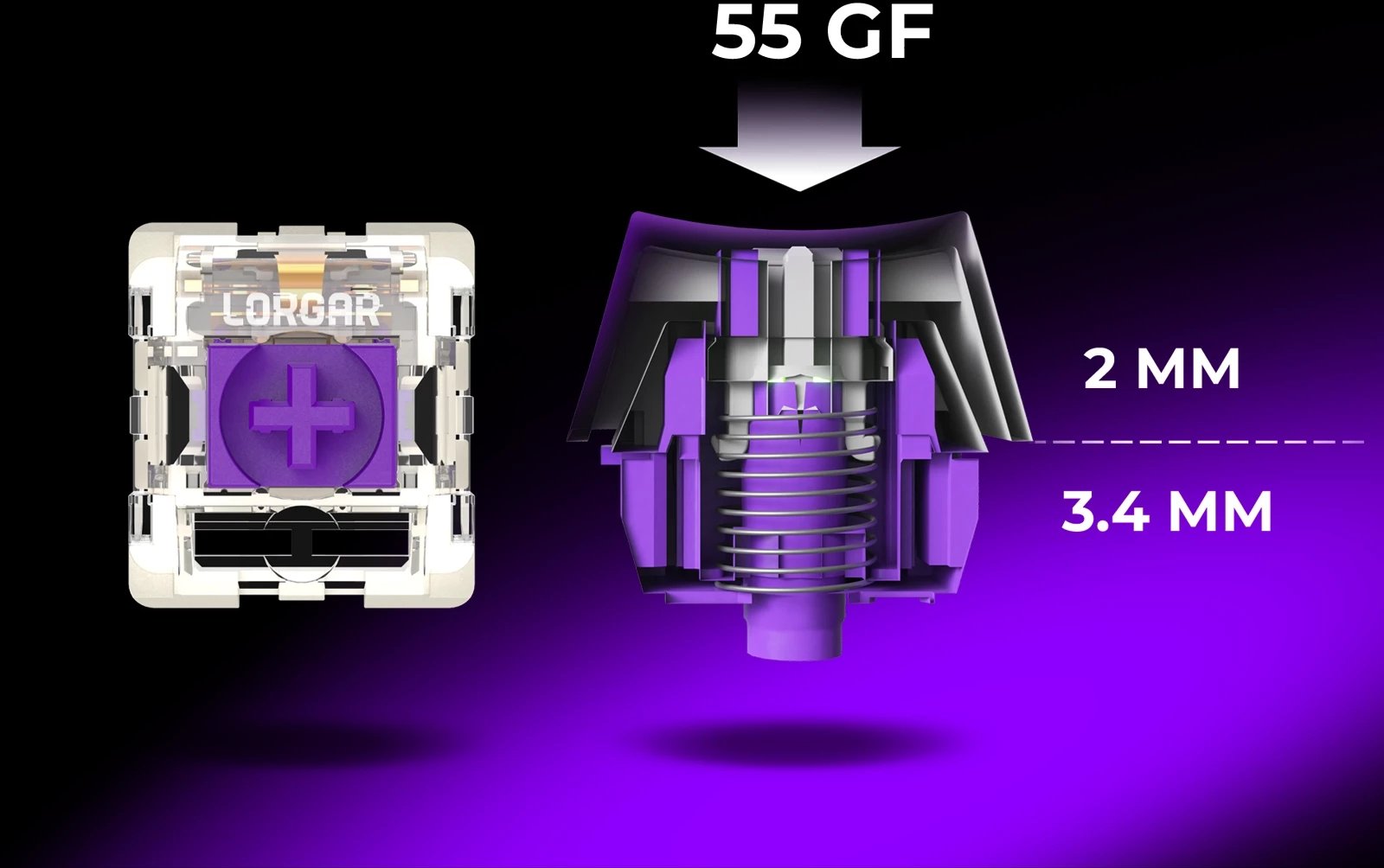 Tastierë gaming Lorgar KBP7075W, mekanike wireless 75%, RGB, e zezë verdhë, layout EN