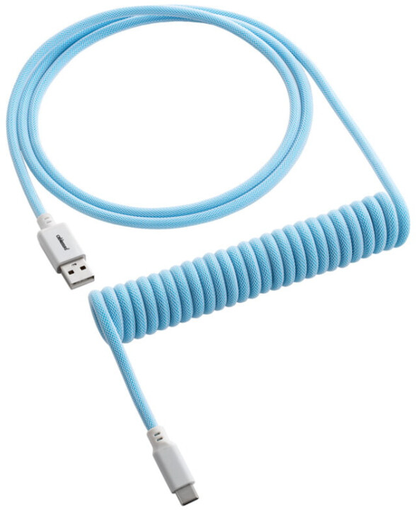 Кабел CableMod Classic Coiled Cable, USB-C/USB-A, 1,5m, Blueberry Cheesecake