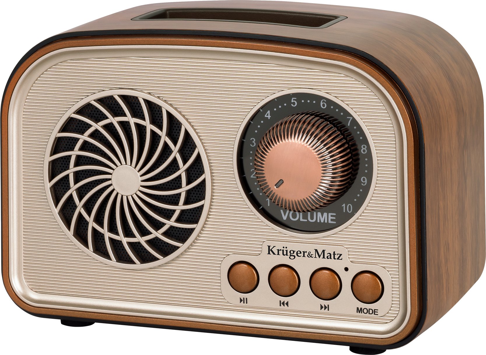 Преносно радио Kruger&amp;Matz KM0834, аналогно AM FM, bluetooth, со сончева енергија