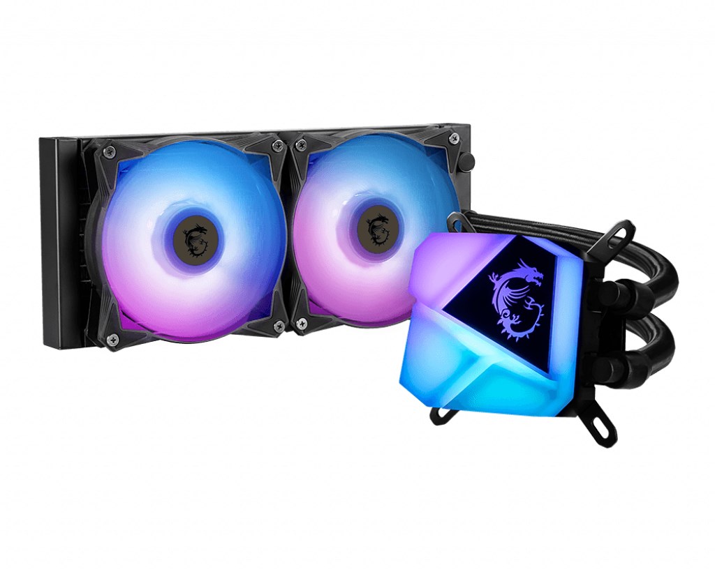 Ftohës me ujë MSI MAG CoreLiquid C240, 240mm, ARGB, i zi