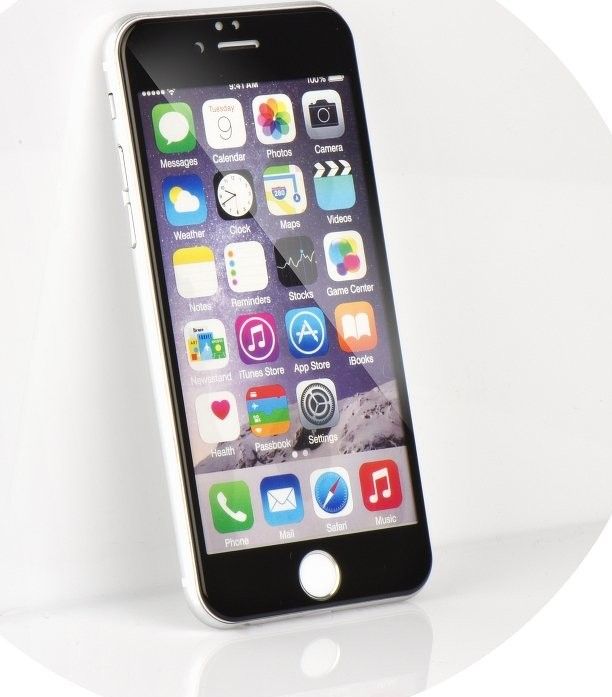 Mbrojtës ekrani Partner Tele.com 5D, xham i temperuar, për iPhone 6G/6S Plus, i zi