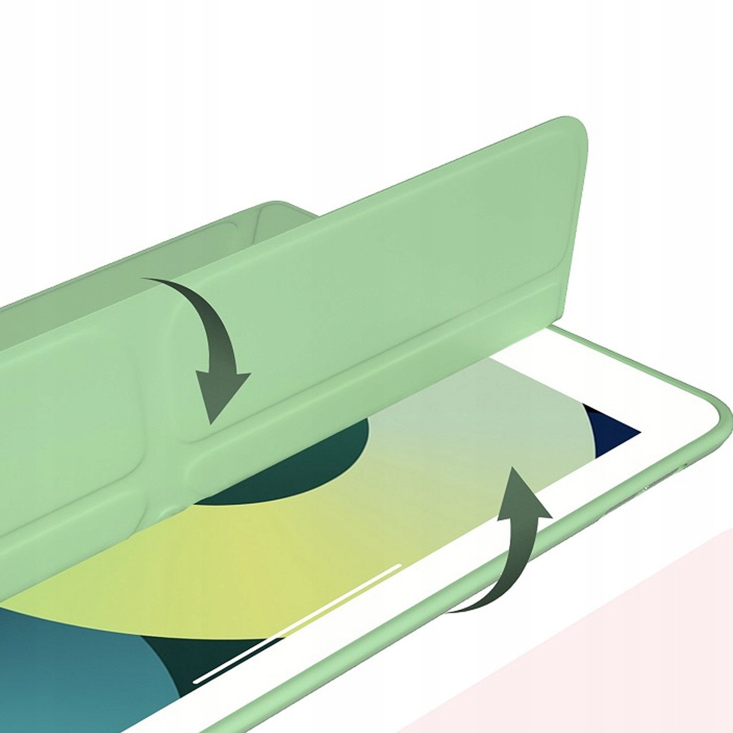 Këllëf trifold për tablet Apple iPad Pro 11 Gen 5 2024, funksion sleep wake, rozë gold