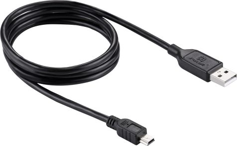 Kabllo USB Puluz SB4137, USB A në mini USB, 1 m, e zezë