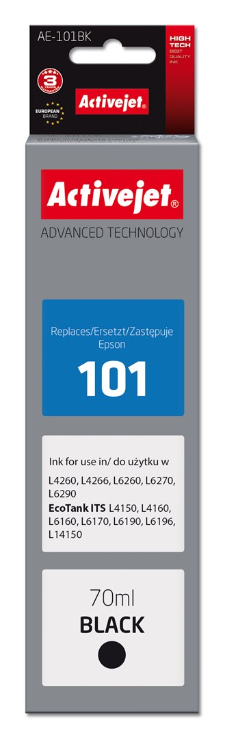 Ngjyrë për printer Activejet AE-101BK, për Epson 101, e zezë