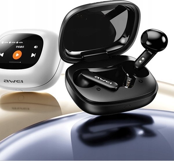 Kufje Bluetooth Awei TP97TWS, Bluetooth 5.4, me stacion karikimi, të zeza