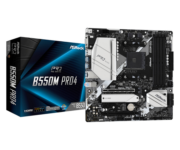 Pllakë amë Asrock B550M Pro4 Socket AM4 micro ATX AMD  B550