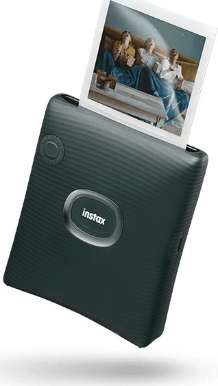 Printer fotografik Fujifilm Instax Square Link EX D, Bluetooth, format 6.2 x 6.2 cm, jeshile Midnight