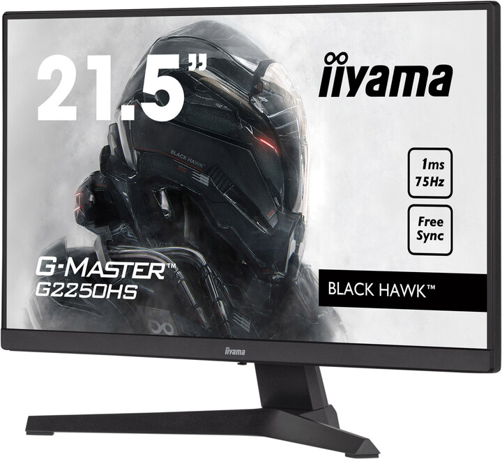 Monitor iiyama G-Master G2250HS-B1 - LED, 21.5", Full HD, i zi