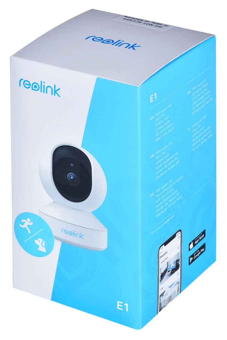 Kamerë sigurie Reolink E1 v2, 3 MP, 2304 x 1296, me mikrofon të integruar, e bardhë